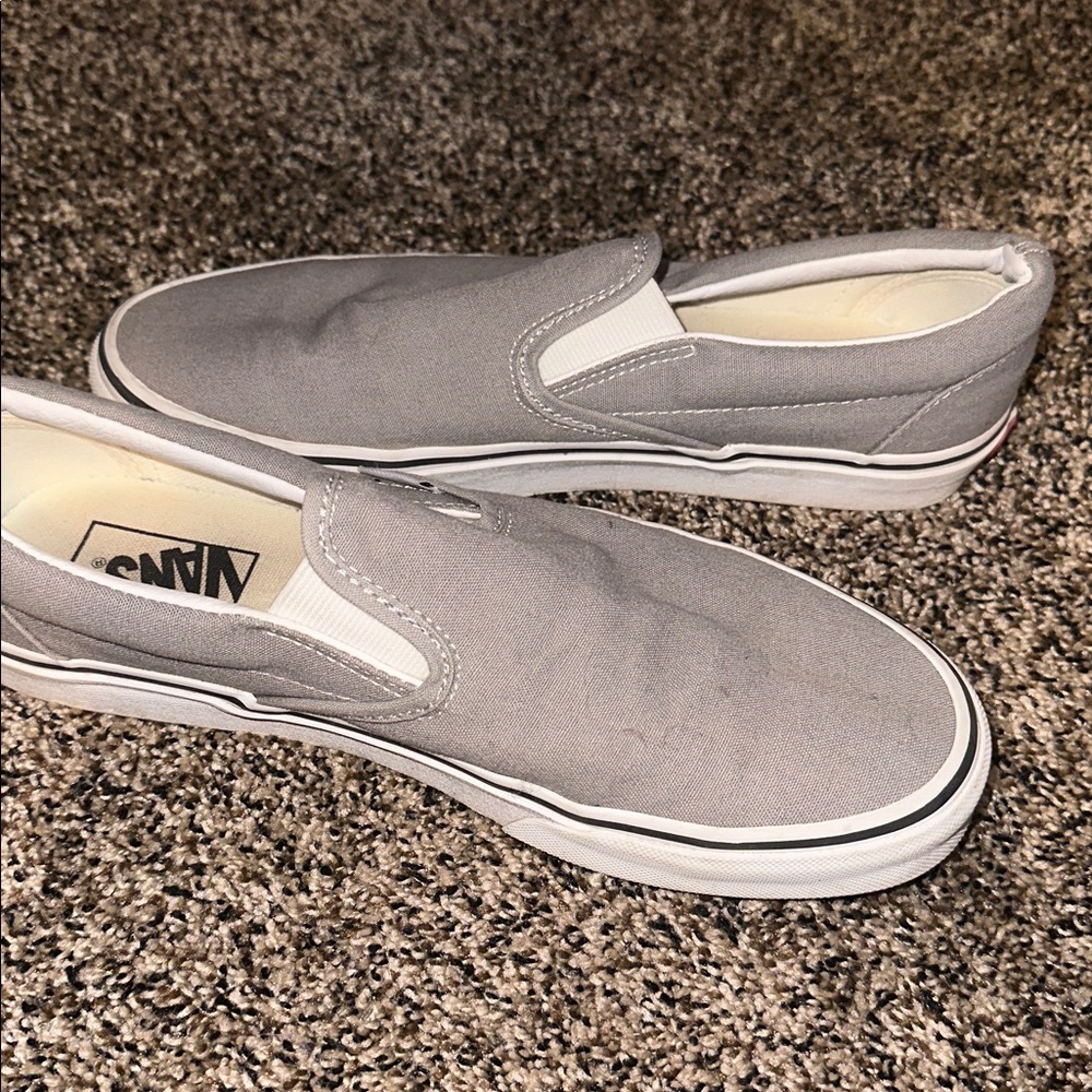 Vans Gray Slip-On Sneakers